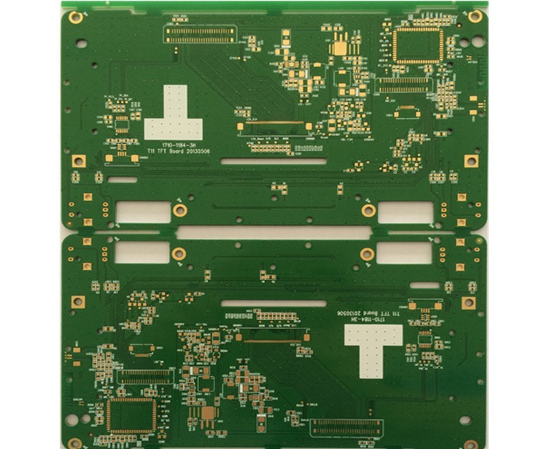 Double-sided gold-plated automotive board